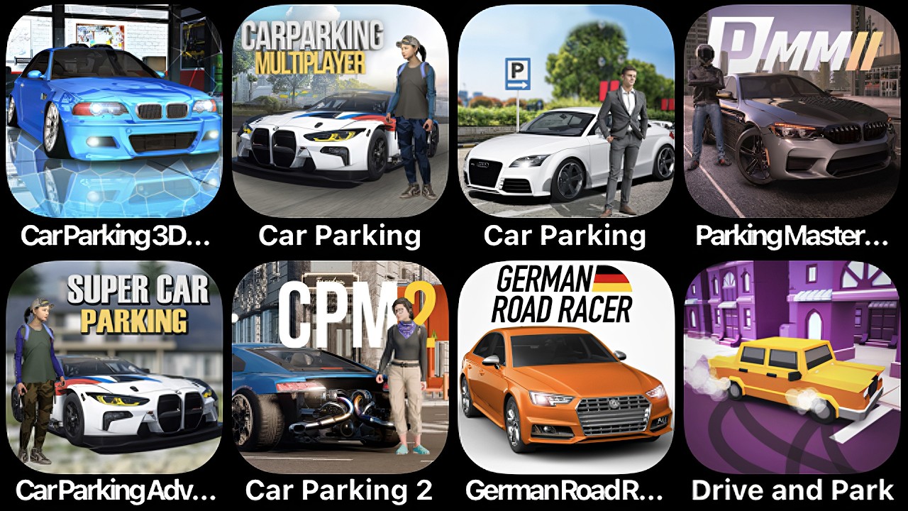 Car Parking 3D, Car Parking Multiplayer, Car Parking, Parking Master, Car Parking Adventure