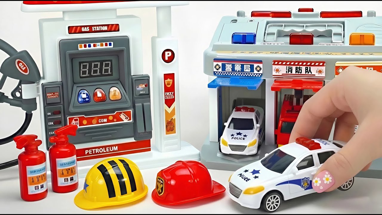 Ultimate Toys Collection, Satisfying Unboxing Police Car Toys Playset ASMR