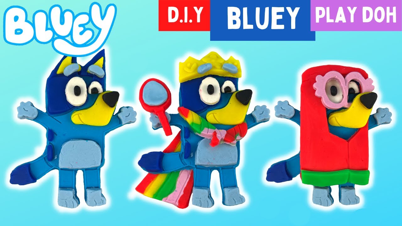 ‼️ How To Make BLUEY with Play Doh ‼️ | Disney Jr | ABC Kids