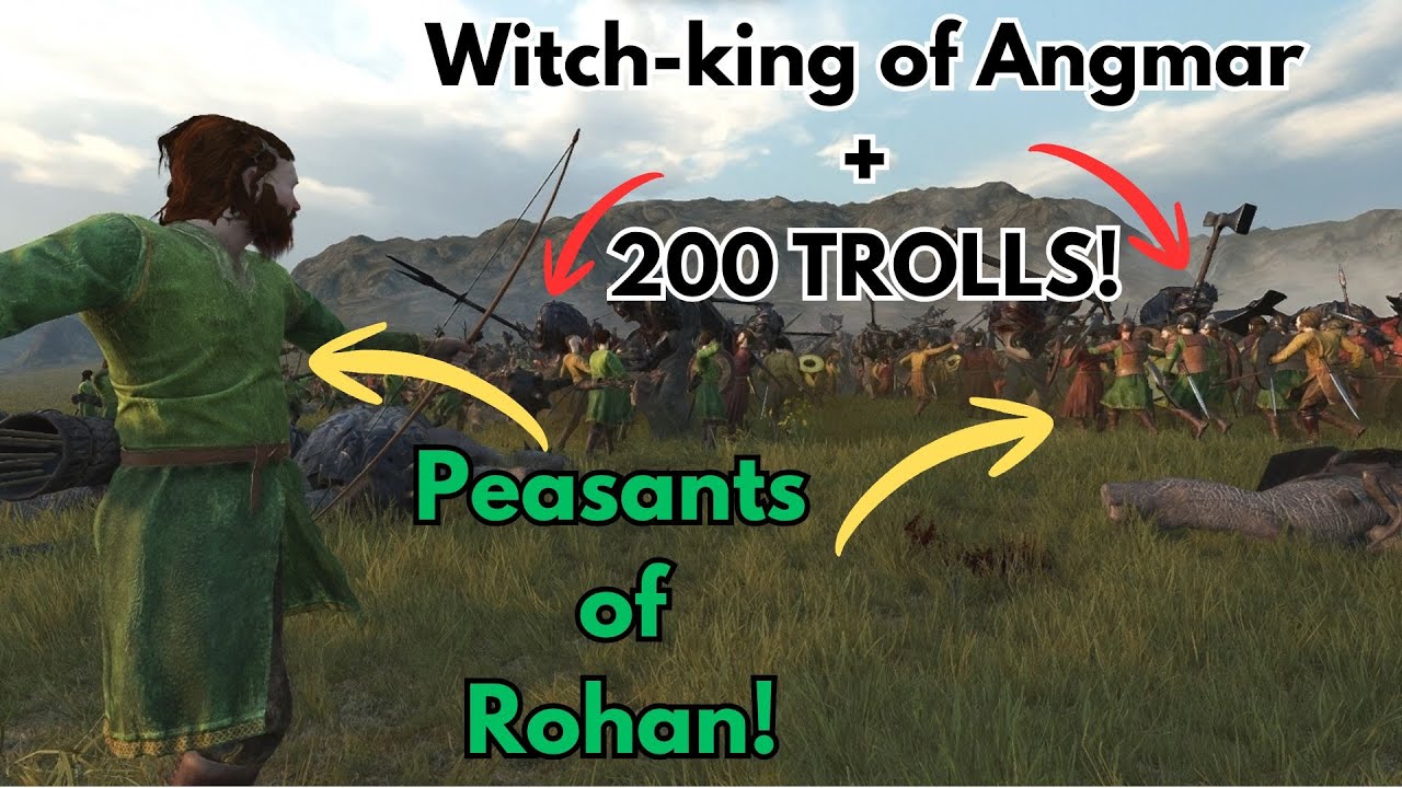 I Threw All of Rohan's Peasants at the Witch-king + 200 Trolls… This Happened