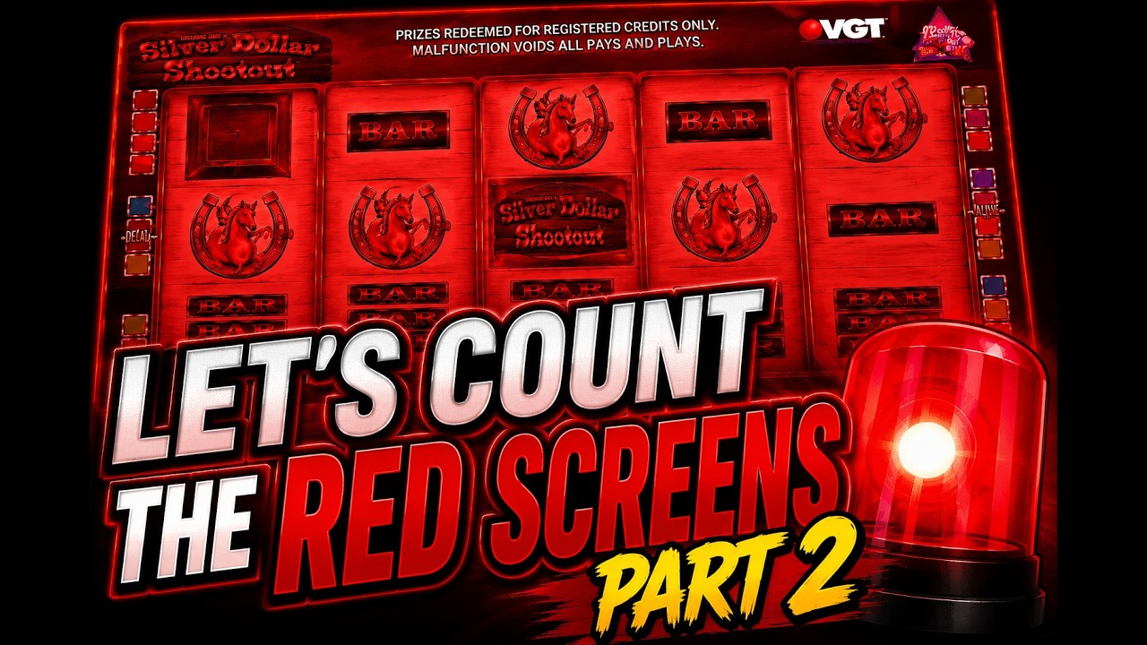 Let's Count The Red Screens 2! Casino Fun at WinStar on Hot Red Ruby Slots!
