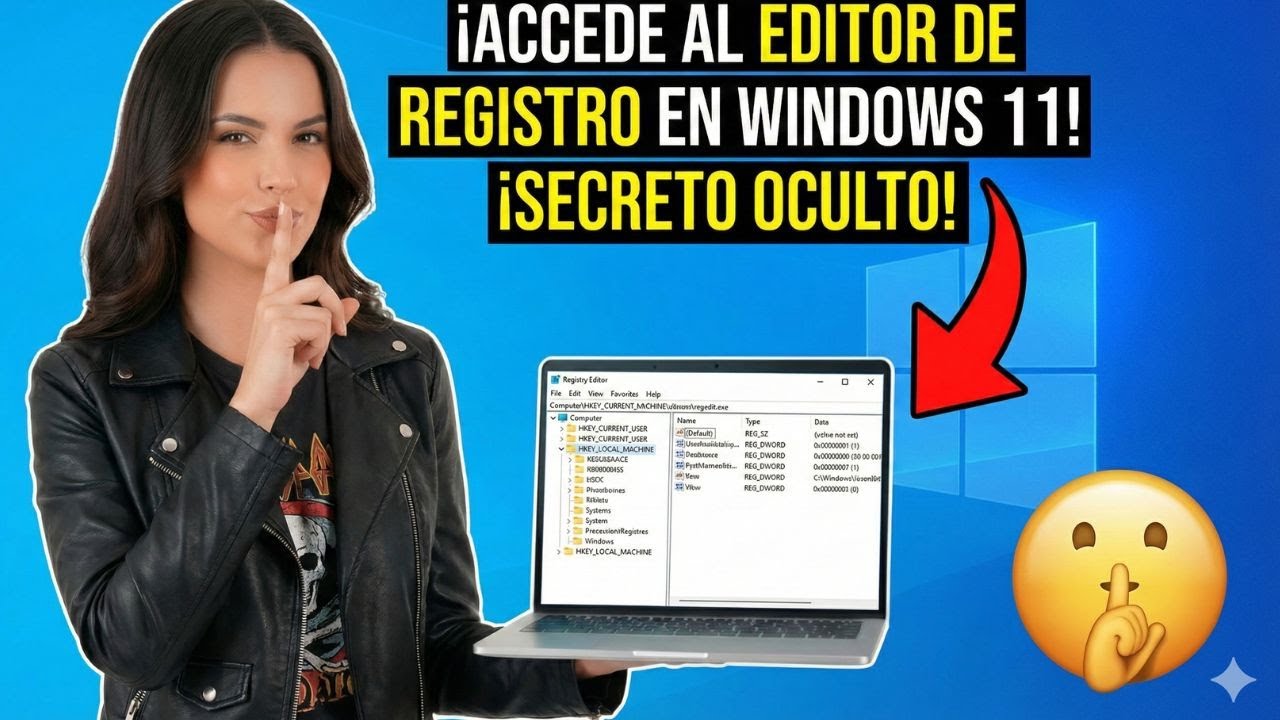 💻⚙️ ¡SOLUCIÓN! Como ACCEDER al EDITOR de REGISTRO en WINDOWS 11 (Fácil y Rápido)