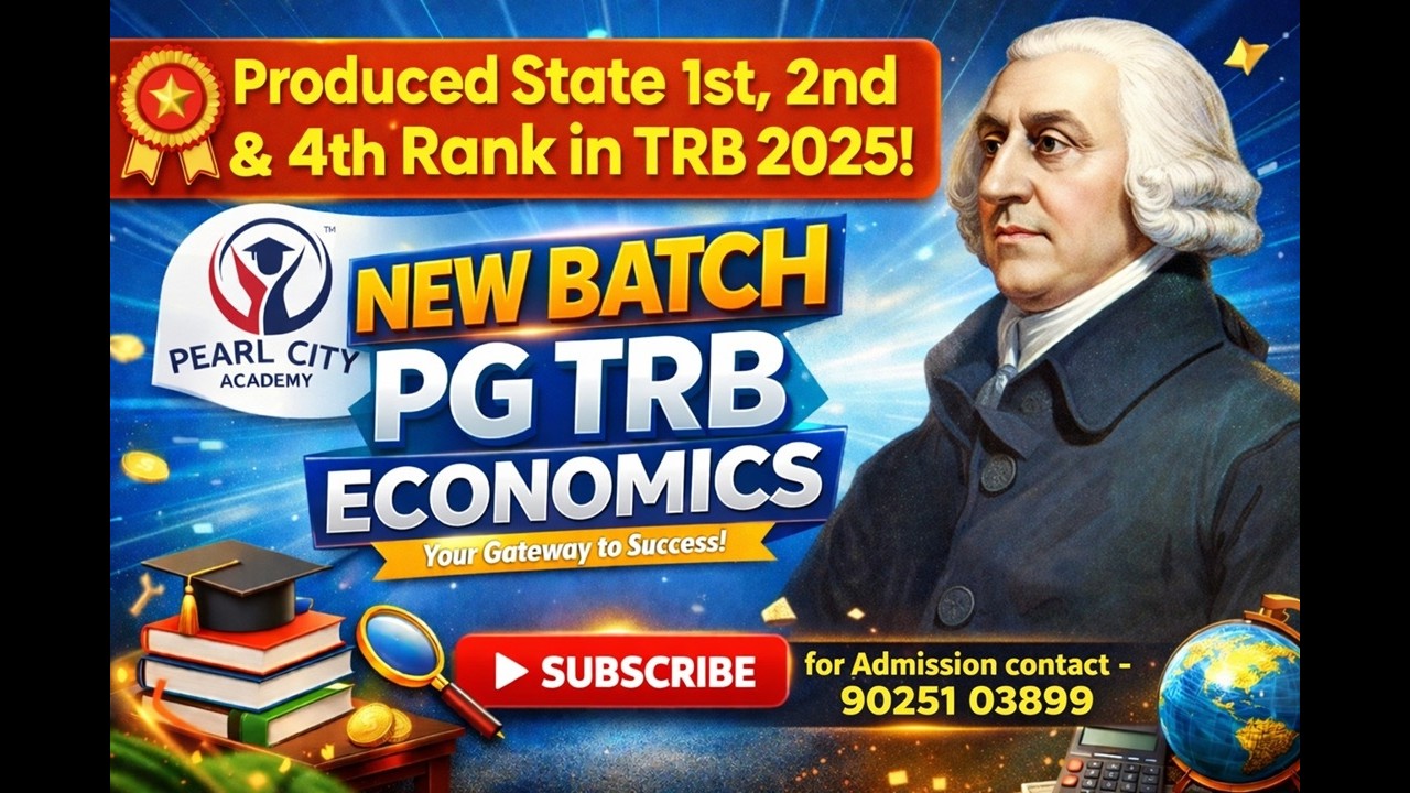 PGTRB - Economics - 2026 New Batch&mdash;Admission Open&mdash;Contact - 90251 03899. #pgtrb, #pgtrbeconomics