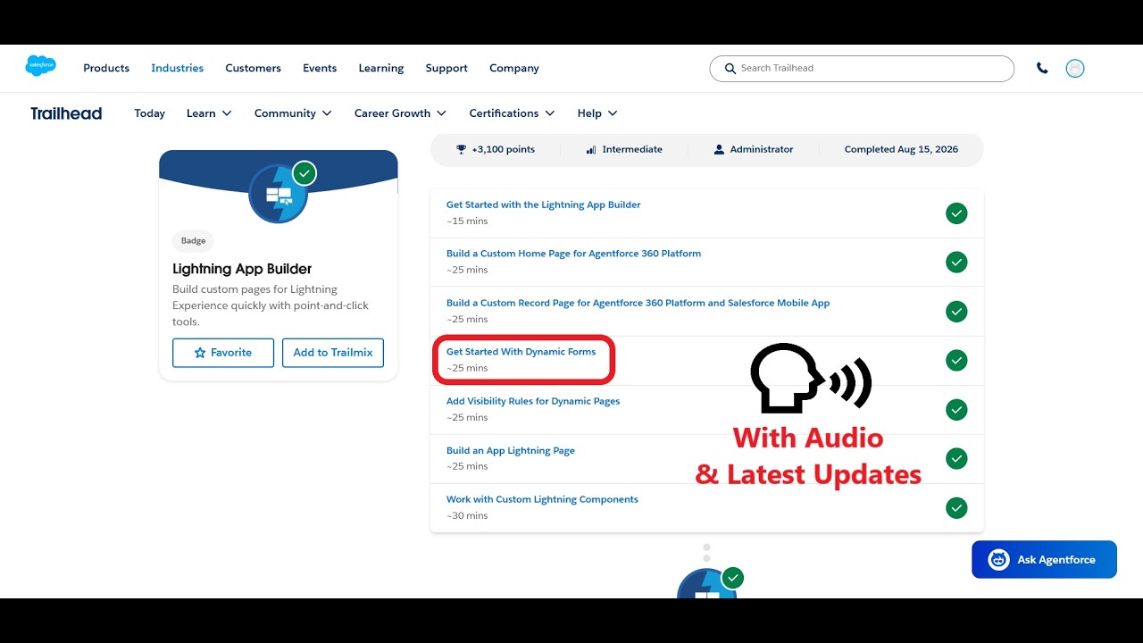 Get Started With Dynamic Forms | Lightning App Builder | Trailhead | Salesforce | Virtual Internship
