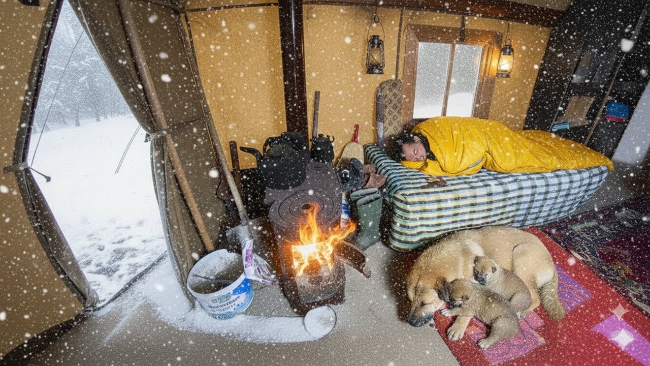 【氷点下45度】死の猛吹雪に閉じ込められた5日間。ホットテントを襲う暴風と極寒サバイバル