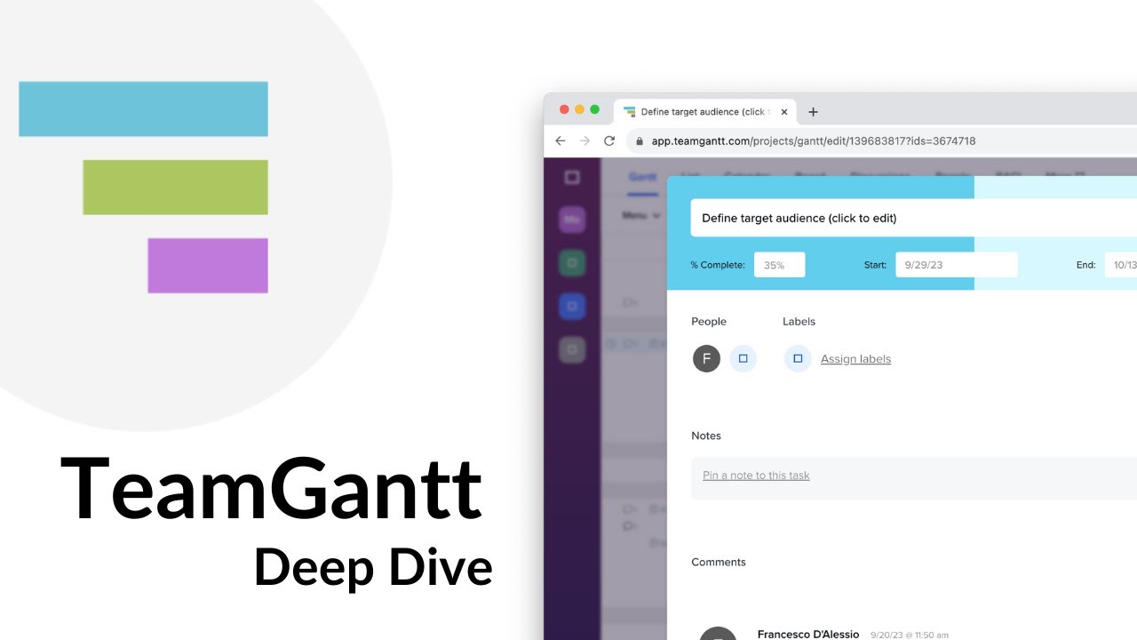 TeamGantt: Бесплатное ПО для создания диаграмм Ганта (Подробное описание)