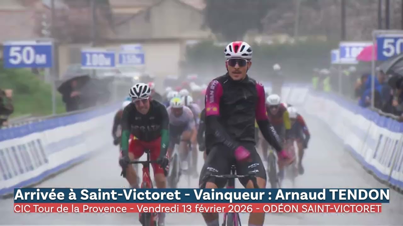 Arrivée de la 1ère étape du CIC Tour de la Provence 2026 à Saint-Victoret