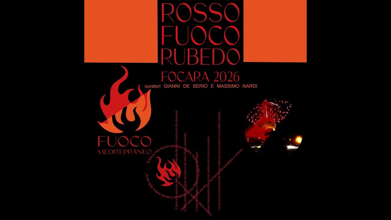 ROSSO FUOCO RUBEDO   RADICI DI FUOCO fòcara 2026
