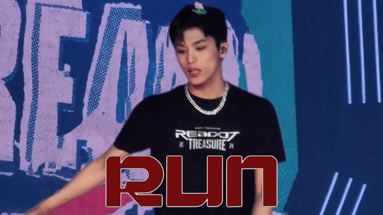 [4K] 2024 TREASURE TOUR [REBOOT] IN BANGKOK ： RUN ☀️ 트레저 박정우 직캠 TREASURE PARKJEONGWOO FANCAM
