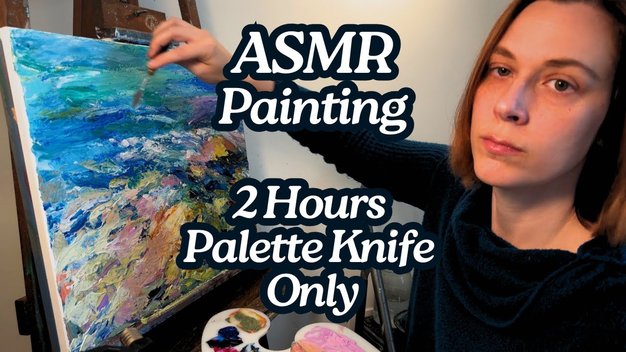 ASMR Palette Knife Painting | Impressionist Water's Edge