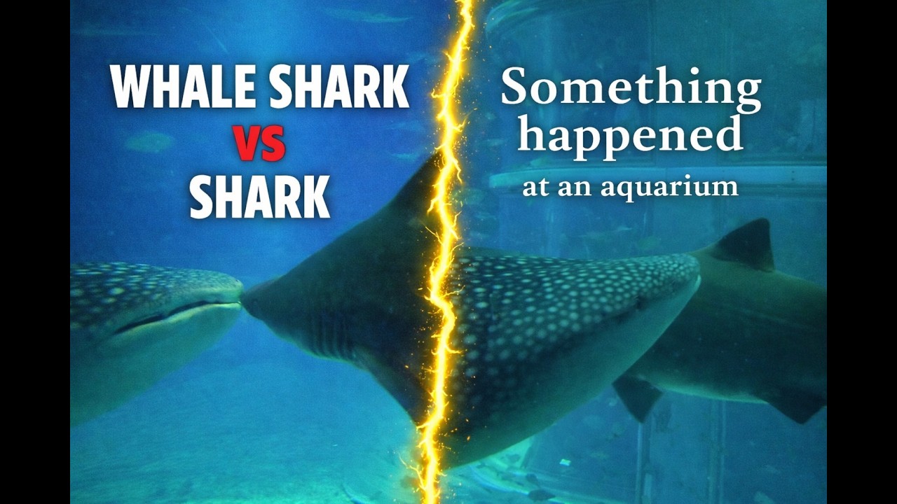 Whale Shark vs Shark — Osaka Aquarium