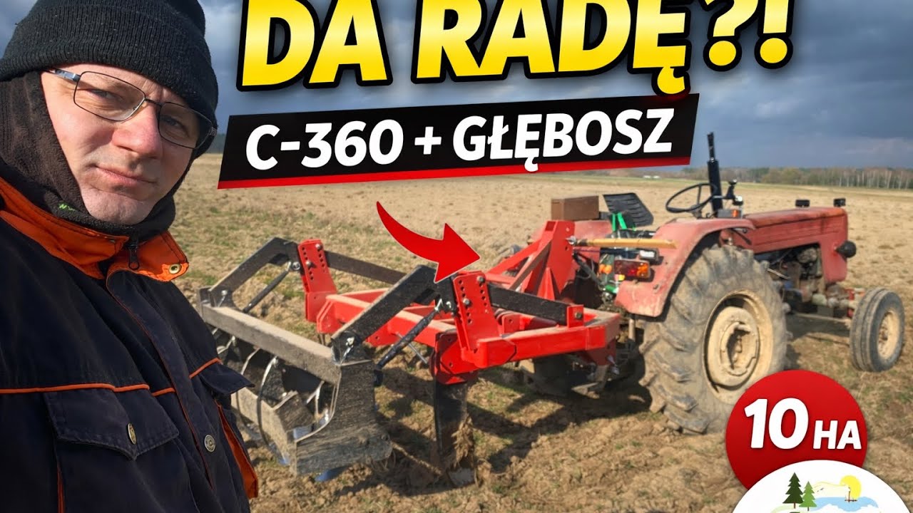 👉 &bdquo;Nowy nabytek! Głęboszowanie C-360 😳 10 ha &ndash; czy mały ciągnik da radę? + problemy!&rdquo;