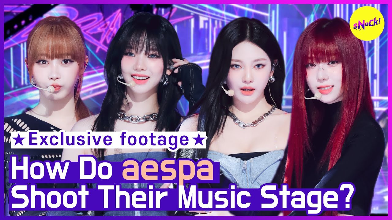 [ЭКСКЛЮЗИВ] Как AESPA снимают свою музыкальную сцену? (АНГЛ)