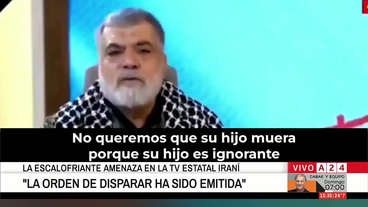 🔴 ESCALOFRIANTE AMENAZA EN LA TV ESTATAL IRANÍ