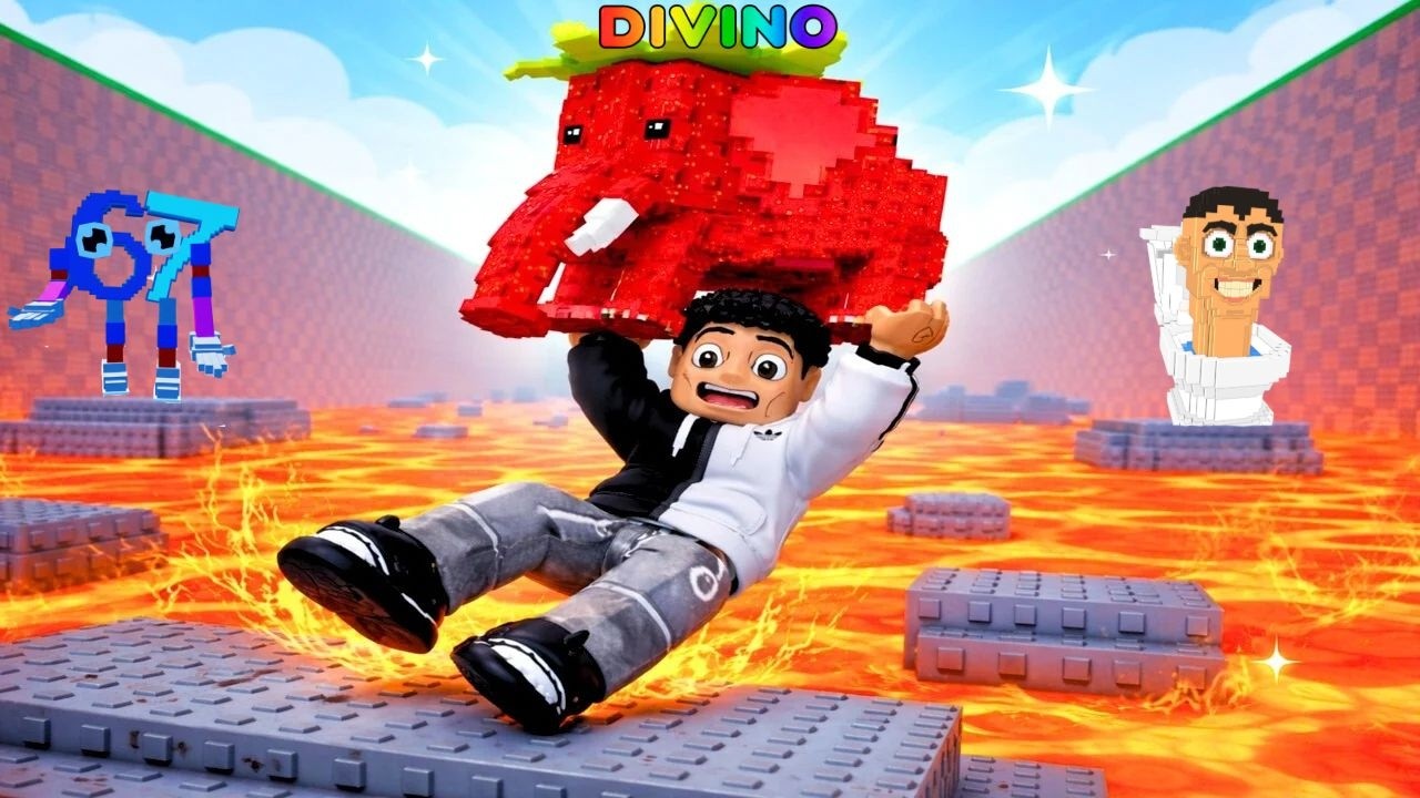 CONSEGUI O MELHOR BRAINROTS DO SOBREVIVA A LAVA PARA BRAINROT