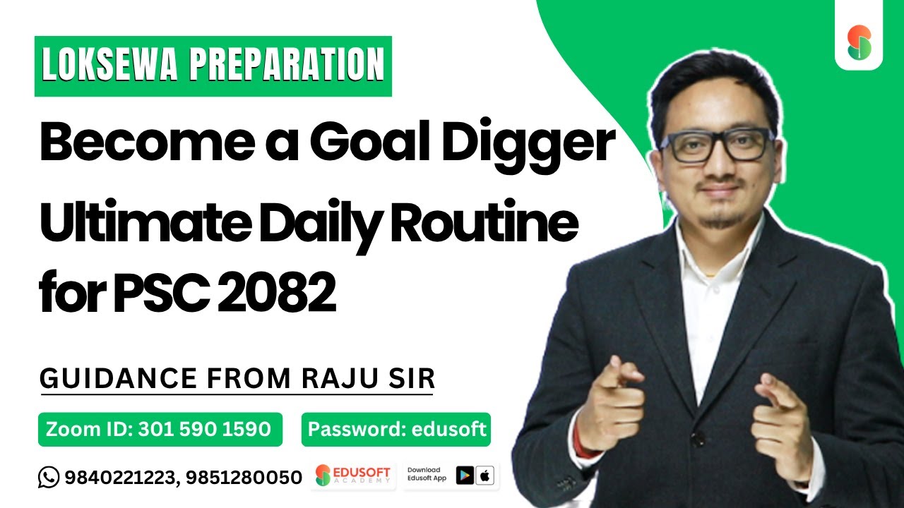 Ultimate Daily Routine for PSC | (Officer, Na.Su. & Kharidar) First & Written paper | with Raju Sir