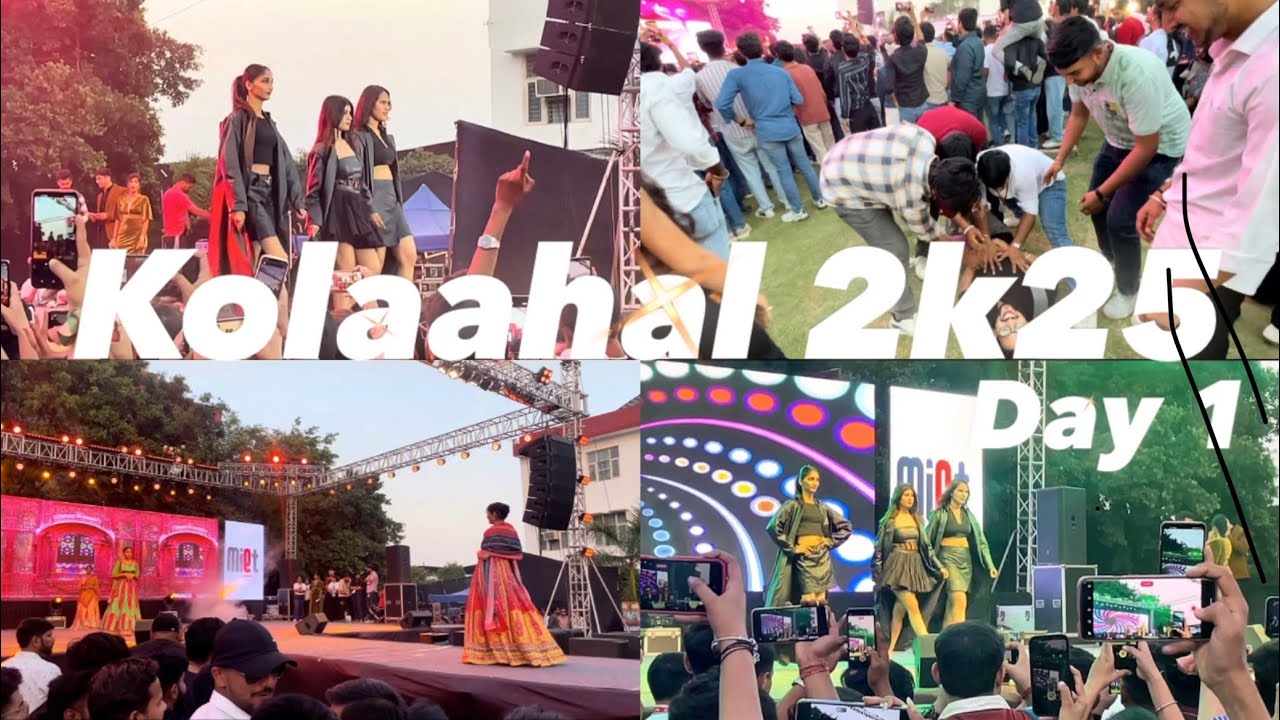 Kolaahal 2k25 Miet college | DAY 1 | MIET COLLEGE | MEERUT