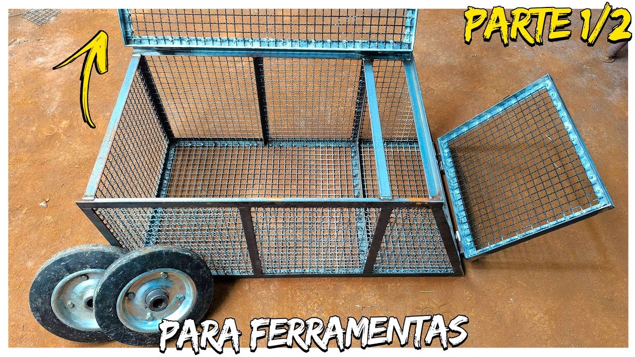 Carro Transportador de Ferramentas; Leva a Oficina toda dentro dele para fazer Serviços nas Obras!