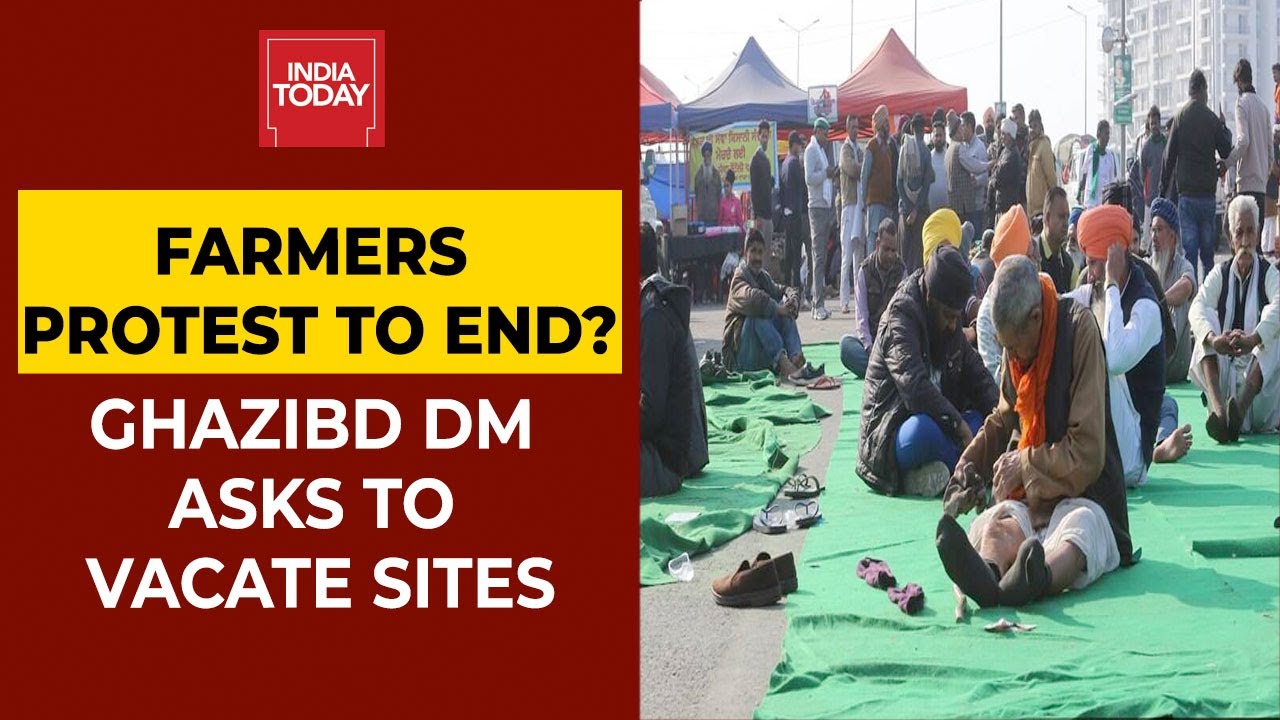 Farmers' Protest: Ghaziabad DM Orders Protesters To Leave Ghazipur Border By Tonight