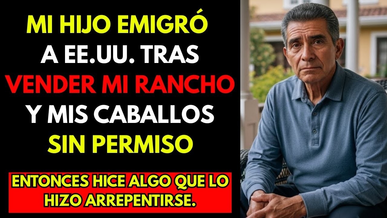 HISTORIA REAL  Mi hijo emigró a EE  UU  tras vender mi rancho y mis caballos sin permiso