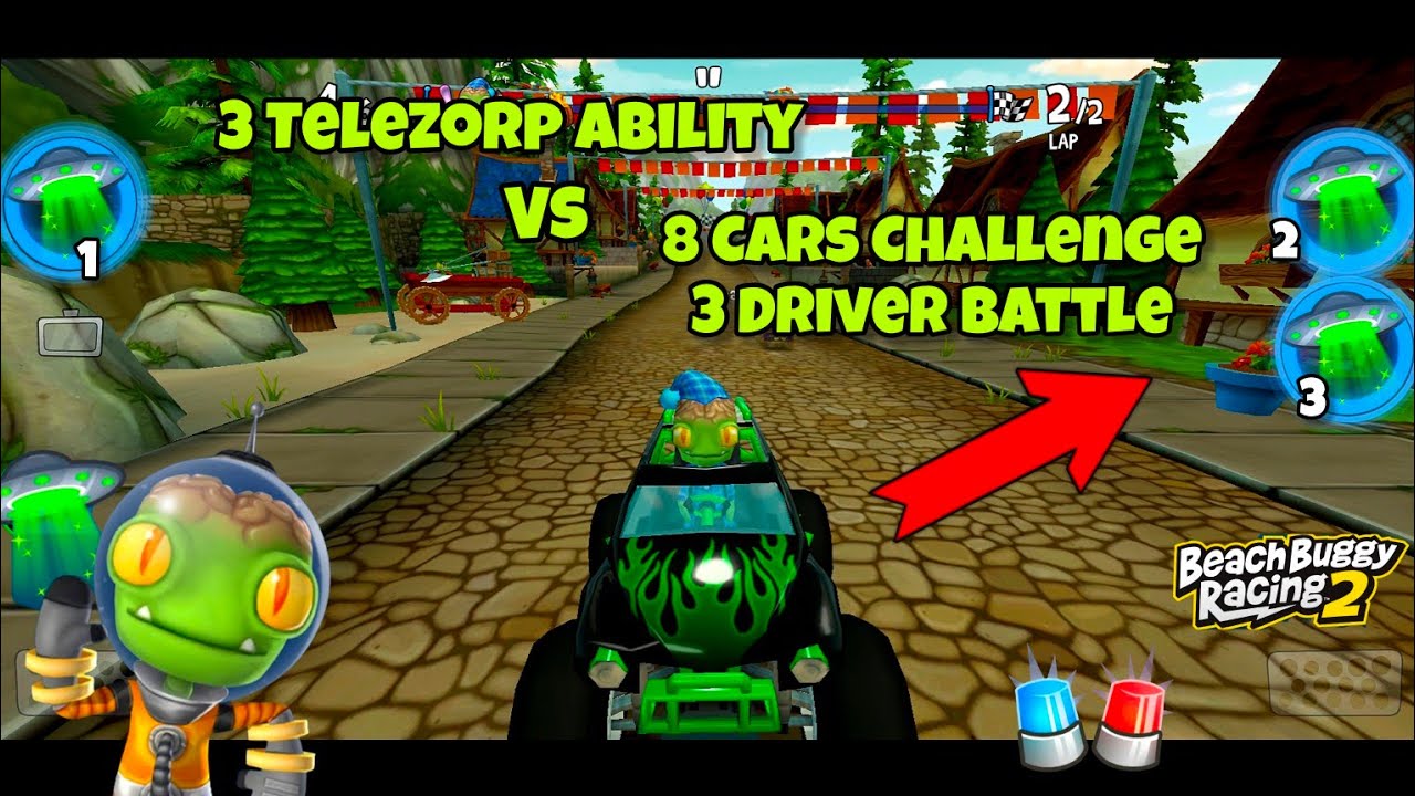 New Outfit B'zorp Vs 8 Cars & 3 New Driver Challenge 🔥 | Beach Buggy Racing 2 #beachbuggyracing2 