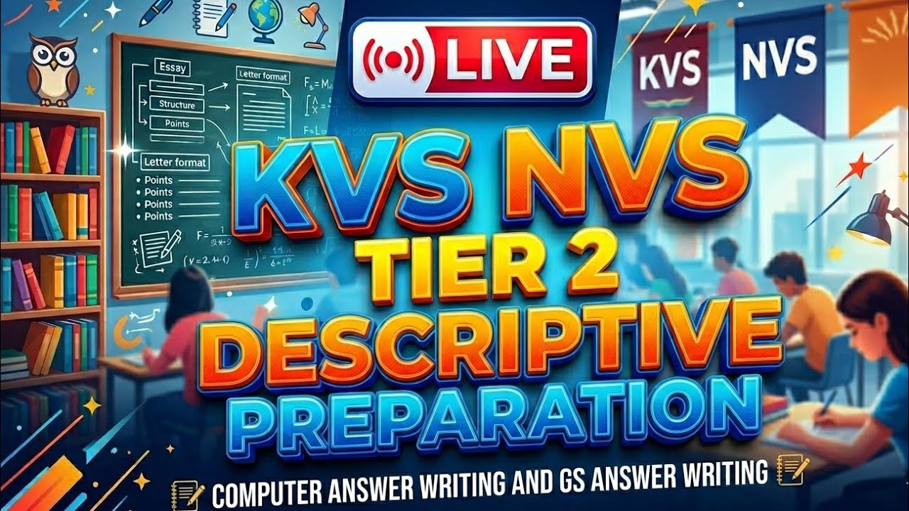 Live Prep: KVS/NVS Tier 2 Strategy & FAQ Session #live #kvs #tier2