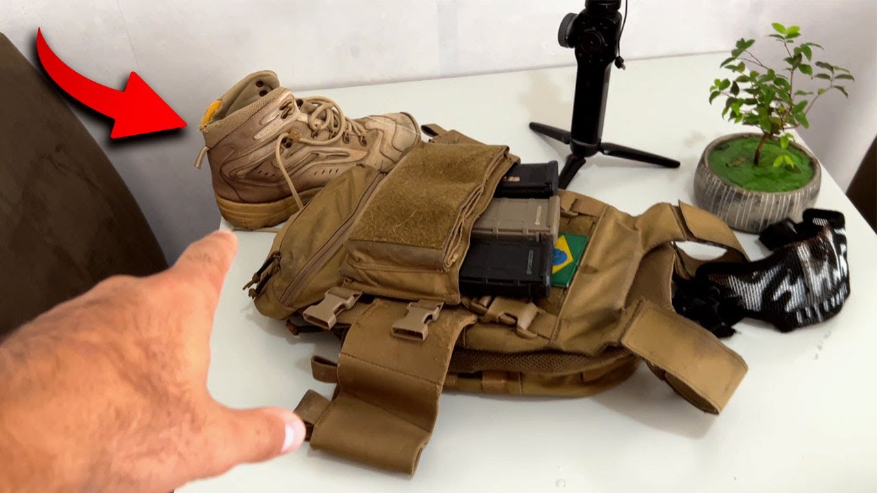 MEU COLETE, CINTO, COTURNO, E MASCARA! Airsoft