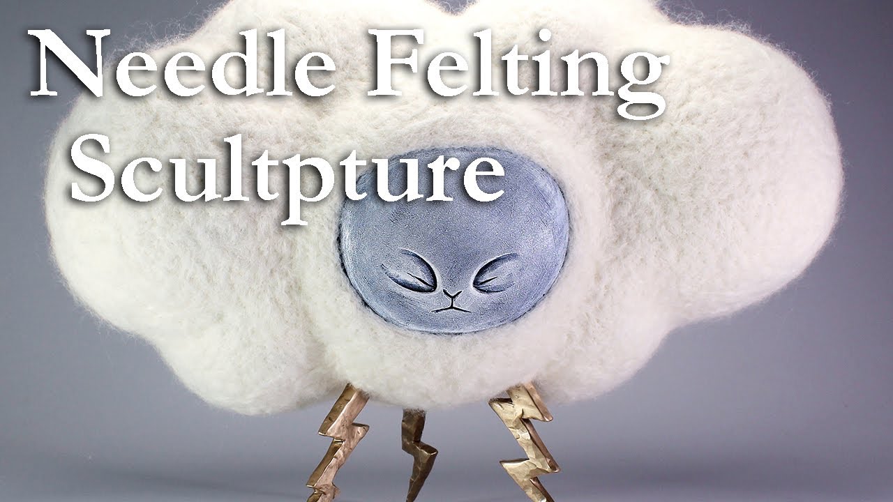 Needle Felting Tutorial: Needle felting small sculpture