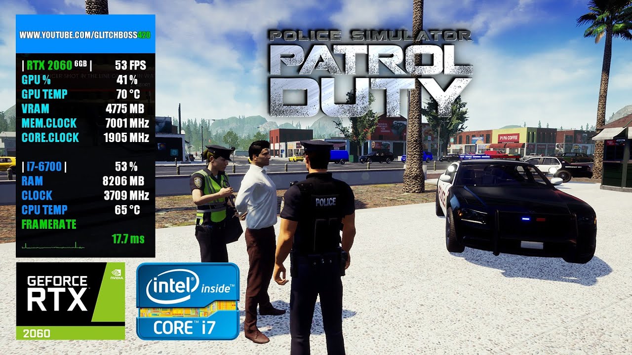 Police Simulator: Patrol Duty | RTX 2060 6GB + i7-6700 + 16GB RAM