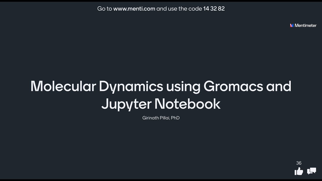 Molecular Dynamics in Gromacs and Jupyter Notebook
