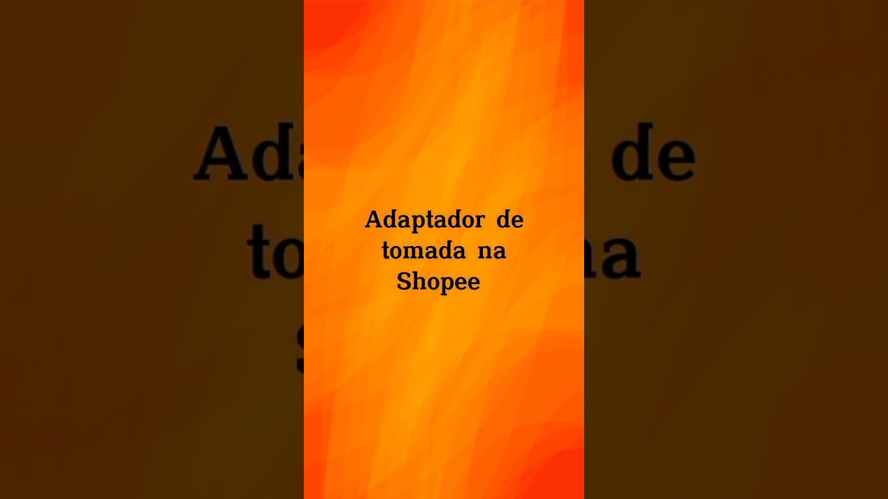 Adaptador de tomada na Shopee 