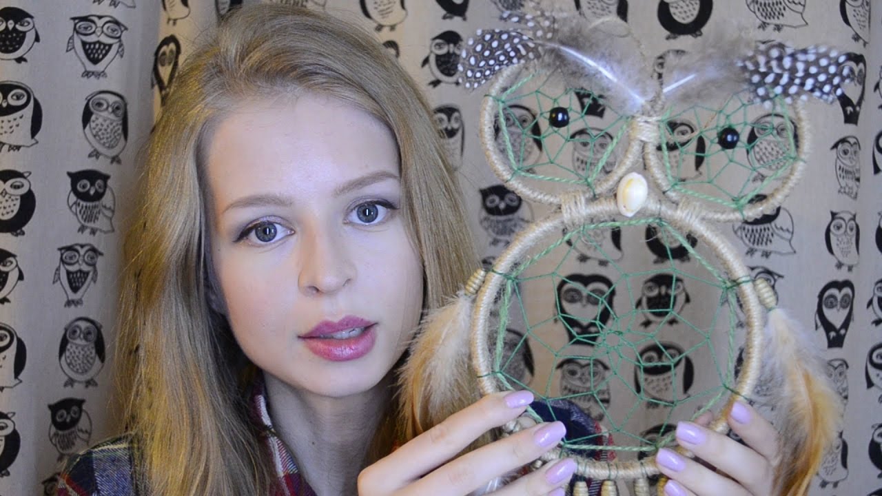 #25 АСМР Ловец снов "сова" своими руками // ASMR Dream catcher tutorial