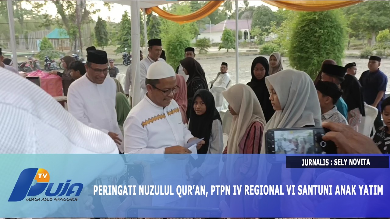 Peringati Nuzulul Qur’an, PTPN IV Regional VI Santuni Anak Yatim