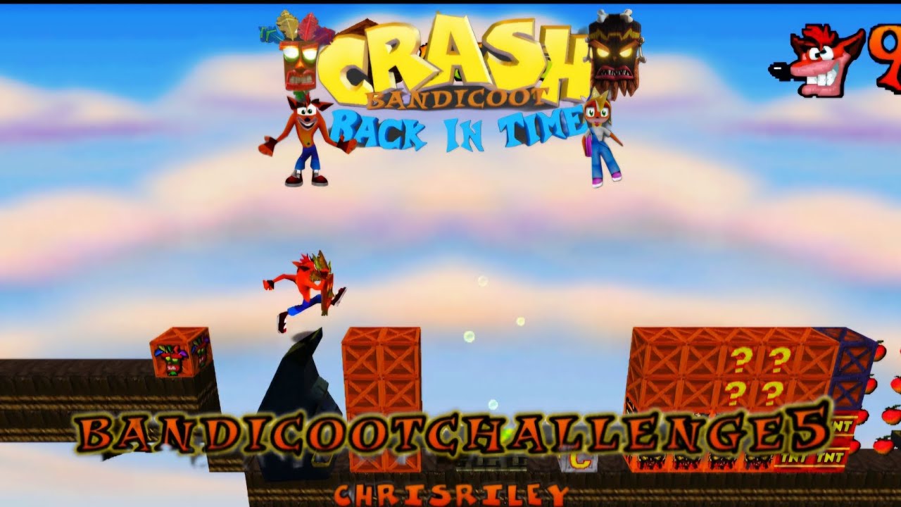 Crash Bandicoot - Back In Time Fan Game: Custom Level: Bandicoot Challange 5 By ChrisRiley