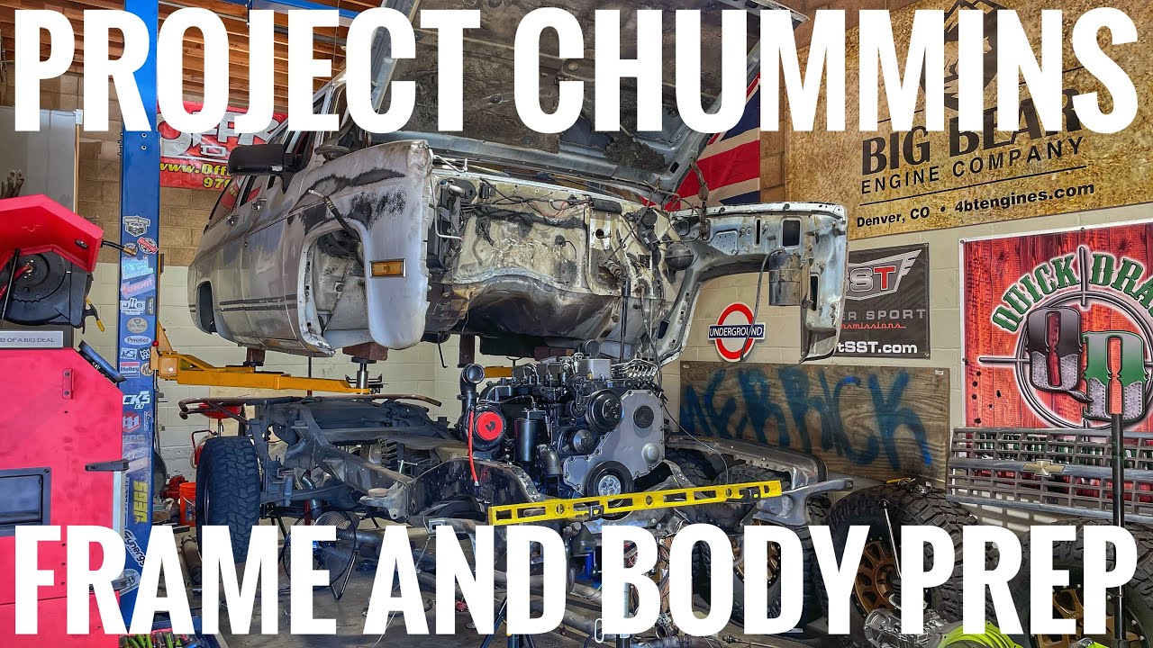 Squarebody Burb Cummins Swap - Frame Plating and Strengthening