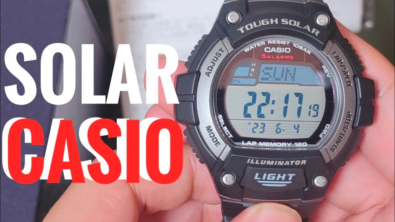Casio tough solar digital watch ws220
