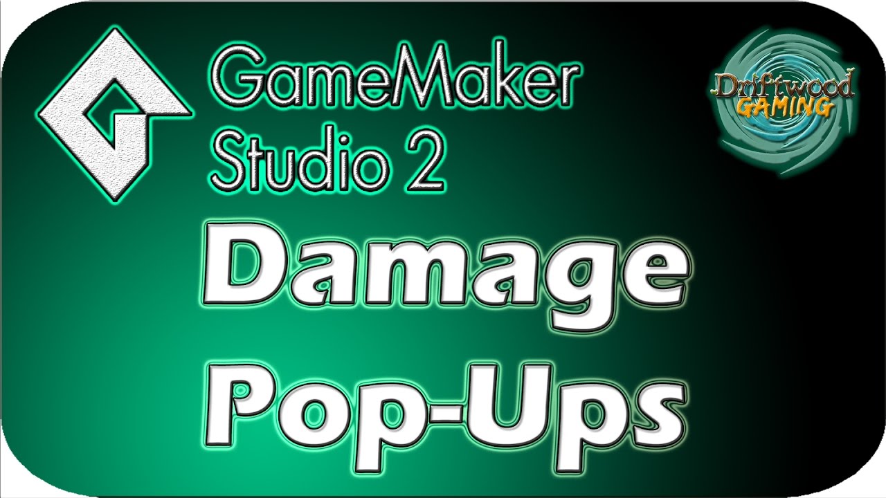GMS 2 Tutorial - Damage Pop-ups - Draw Text - GameMaker Studio 2 Tutorial