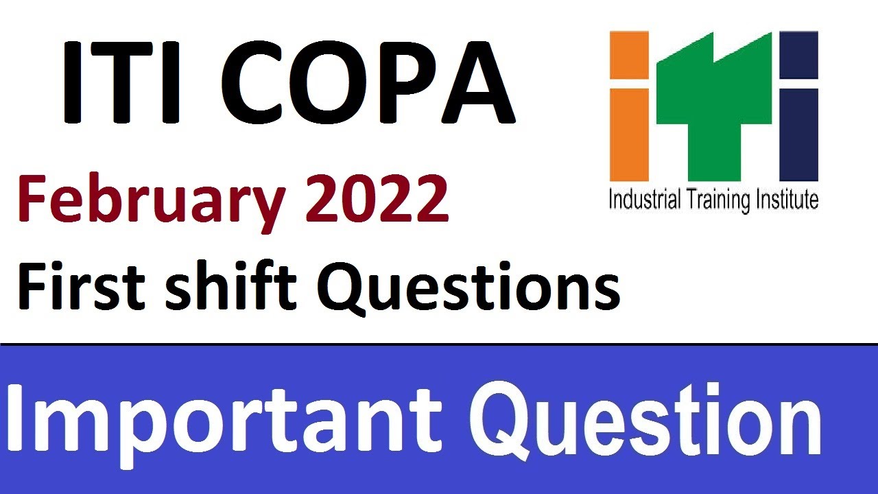 COPA QUESTION PAPER 2022 |  First Shit में पूछे गए question / Exam Paper