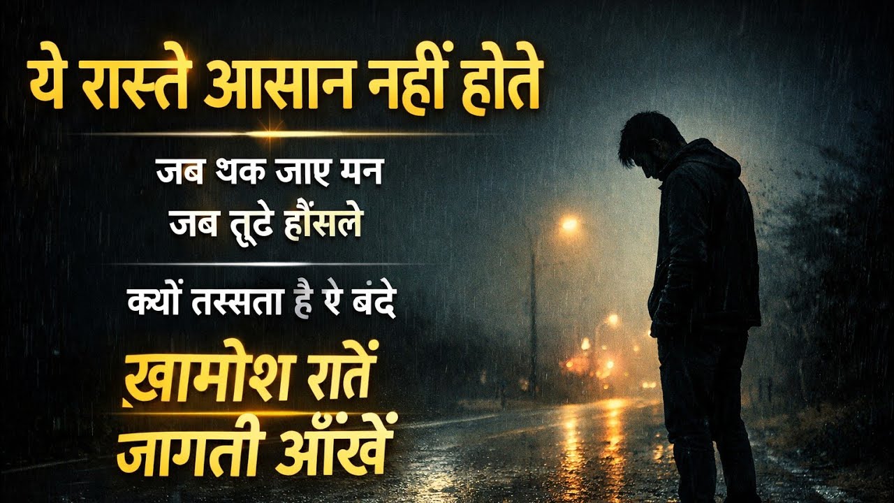 ये रास्ते आसान नहीं होते हैं,क्यूं तरसता है बंदे, खामोशी राते जगती आंखे #upsc motivation songs🙏💯#IAS