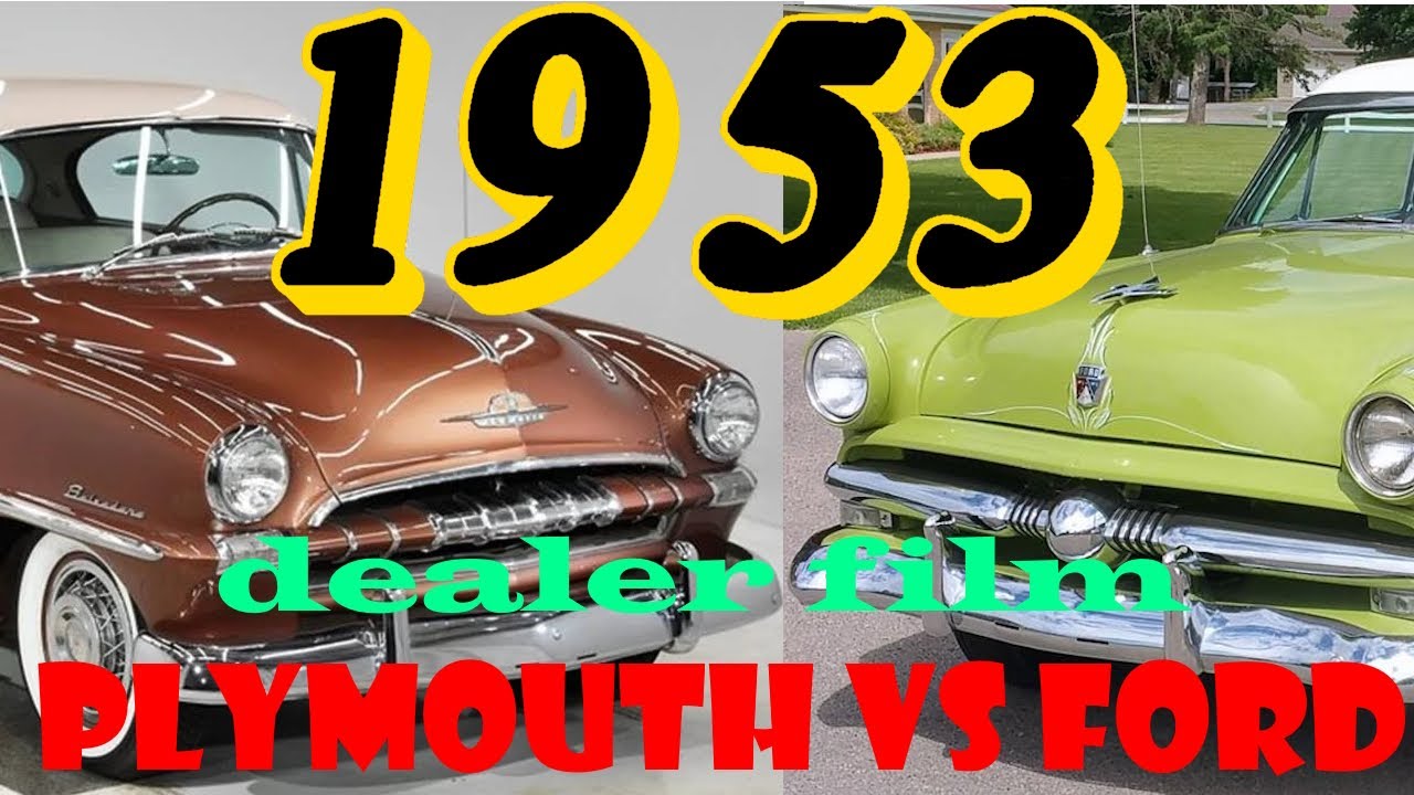 [Dealer Film] 1953 Plymouth versus Ford film strip.... the verdict is in...