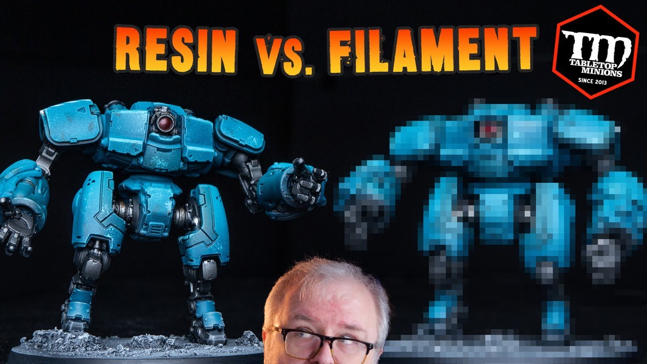 I Compare RESIN vs. FILAMENT for 3D Printing Wargaming Minis