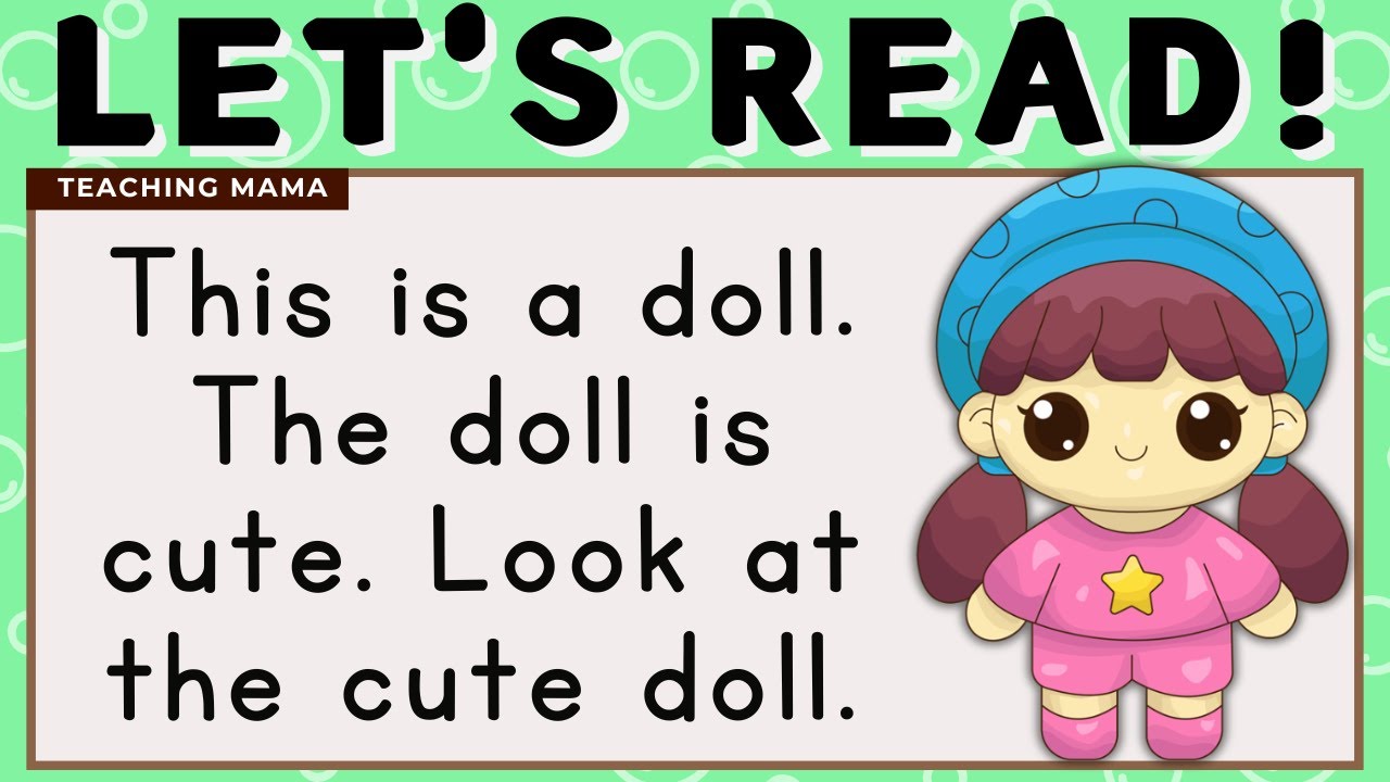 LET'S READ! | PRACTICE READING SIMPLE PARAGRAPHS | LEARN TO READ VIDEO FOR KIDS | TEACHING MAMA