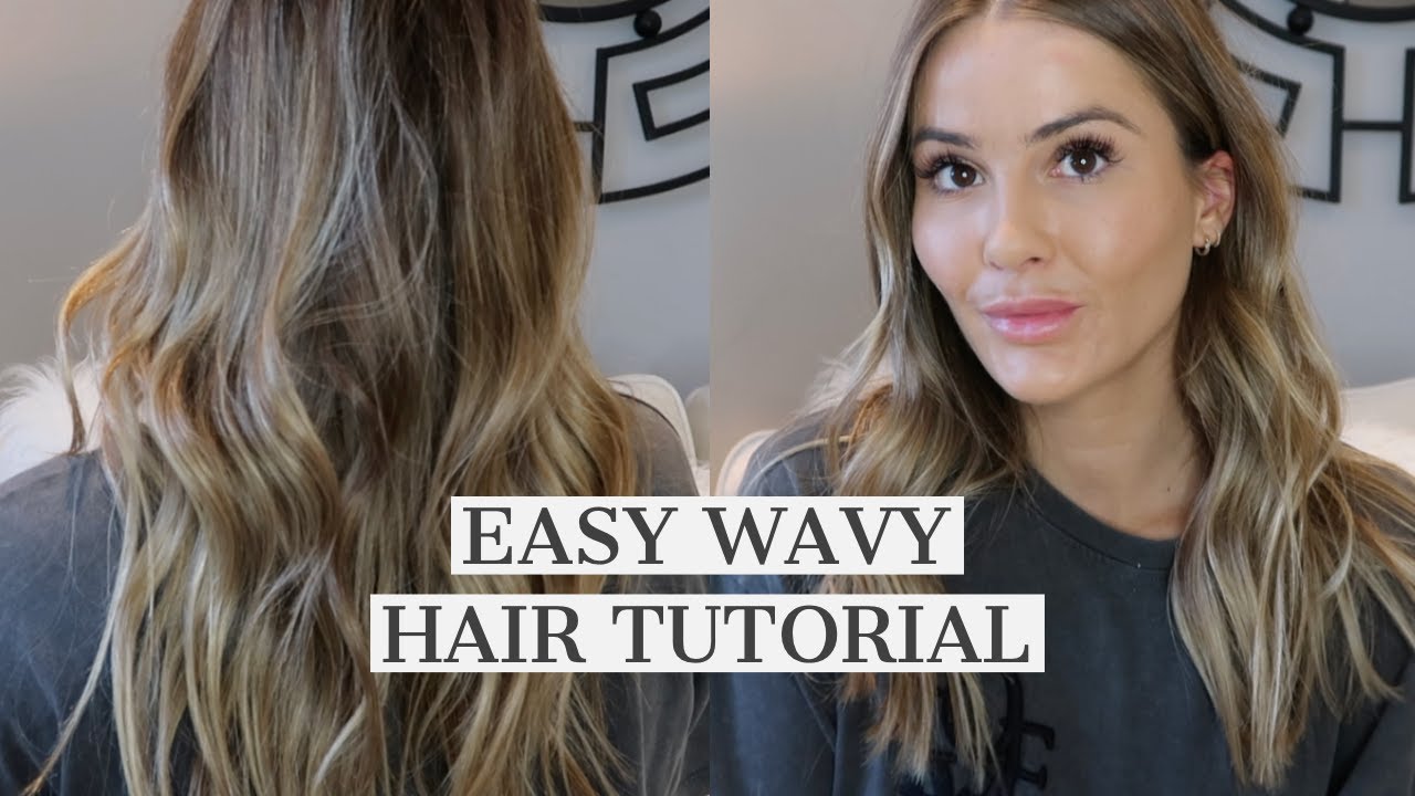 SIMPLE QUICK WAVY HAIR TUTORIAL | NADIA ANYA