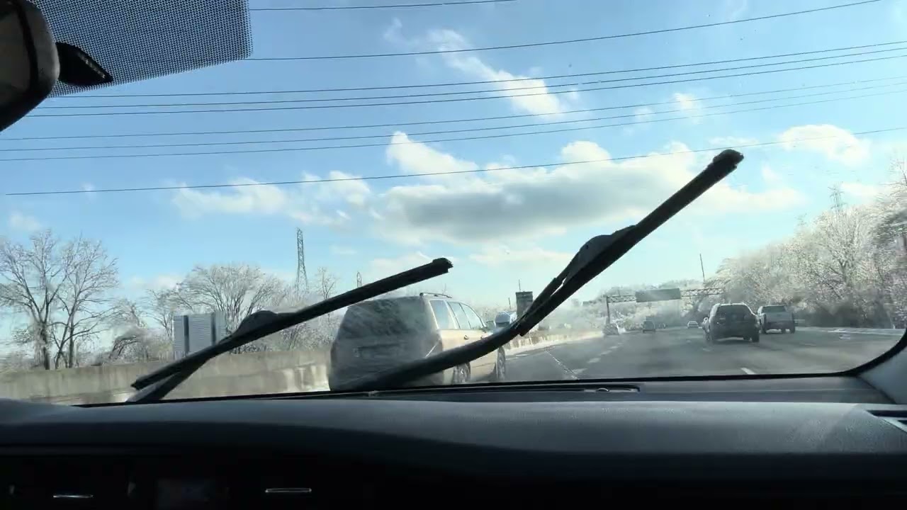 From Work POV Commute Home ASMR: Off-Road Over Ice Tree, Burned Trailer Remnants & Red Light Fart