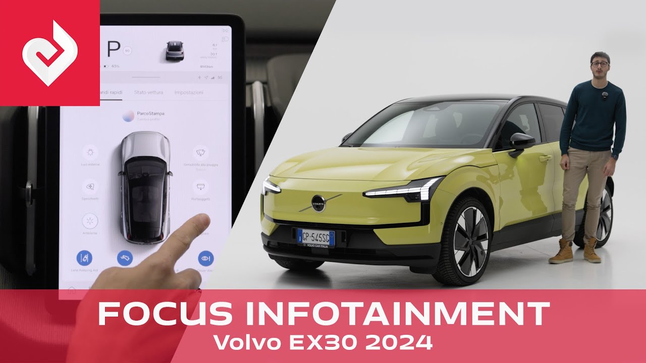 Tutorial Infotainment Volvo EX30 2024 - come si usa, funzioni. La guida