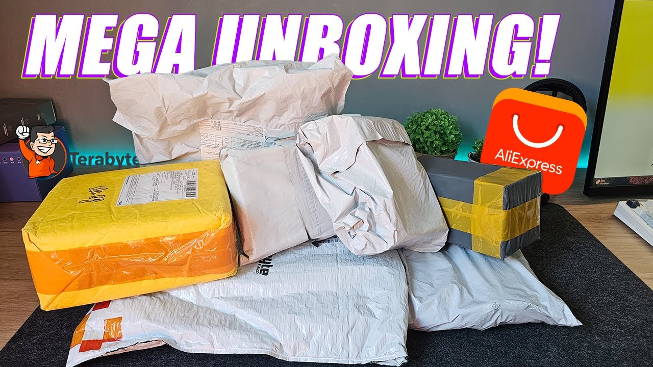 SUPER MEGA UNBOXING ALIEXPRESS + um teclado da TERABYTE