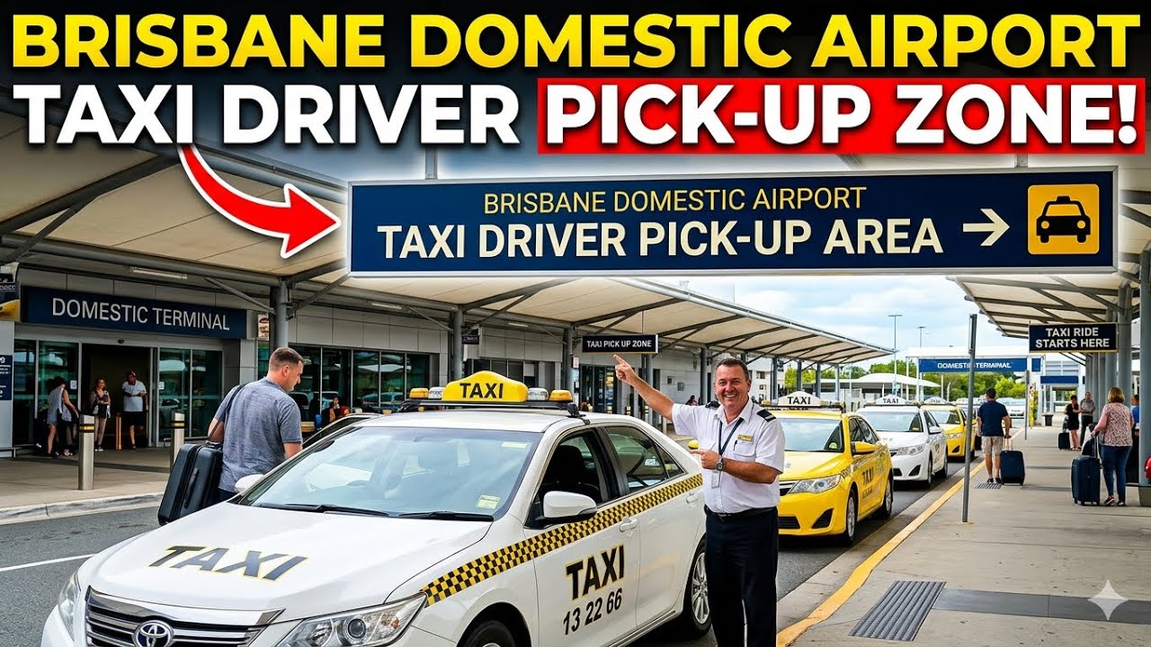 Taxi Pickup area at Brisbane Domestic Airport | #brisbaneairport #airport #queensland # #australia