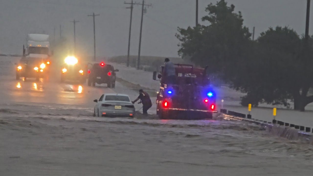 Catastrophic Flash Flooding Hits Texas Hill Country | Water Rescues Caught on Camera