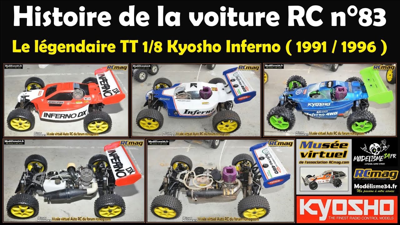 Le légendaire TT 1/8 Kyosho Inferno ( 1991 / 1996 ) - Histoire de la voiture RC n°83