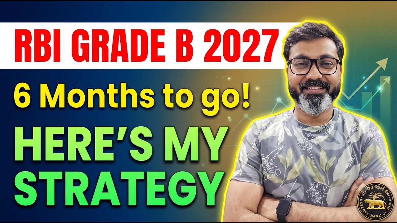 RBI Grade B 2027 I 6 Months Strategy I Are you ready? I Manish Sir